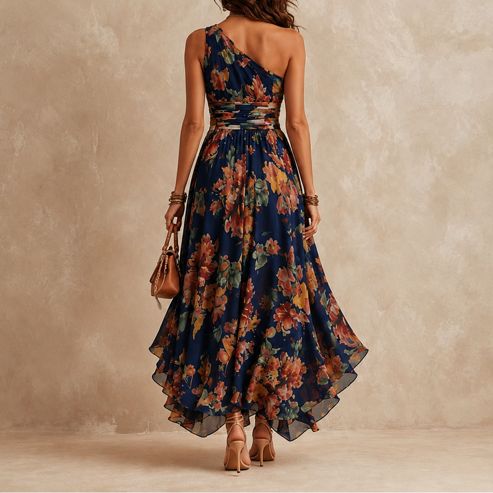 Celeste | One-Shoulder Floral Maxi