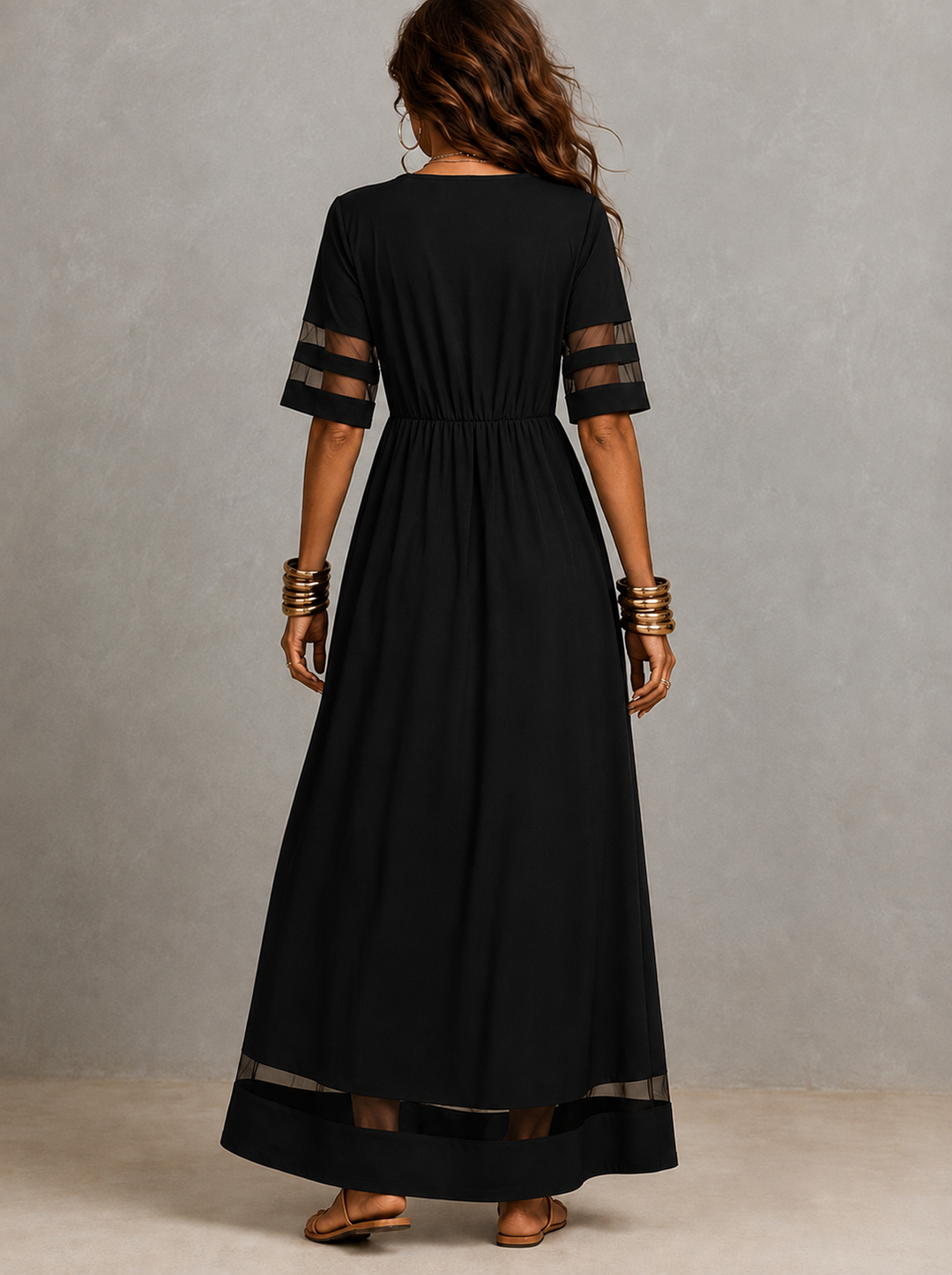 Aubrey | Flattering Tummy-Smoothing Midi Dress.