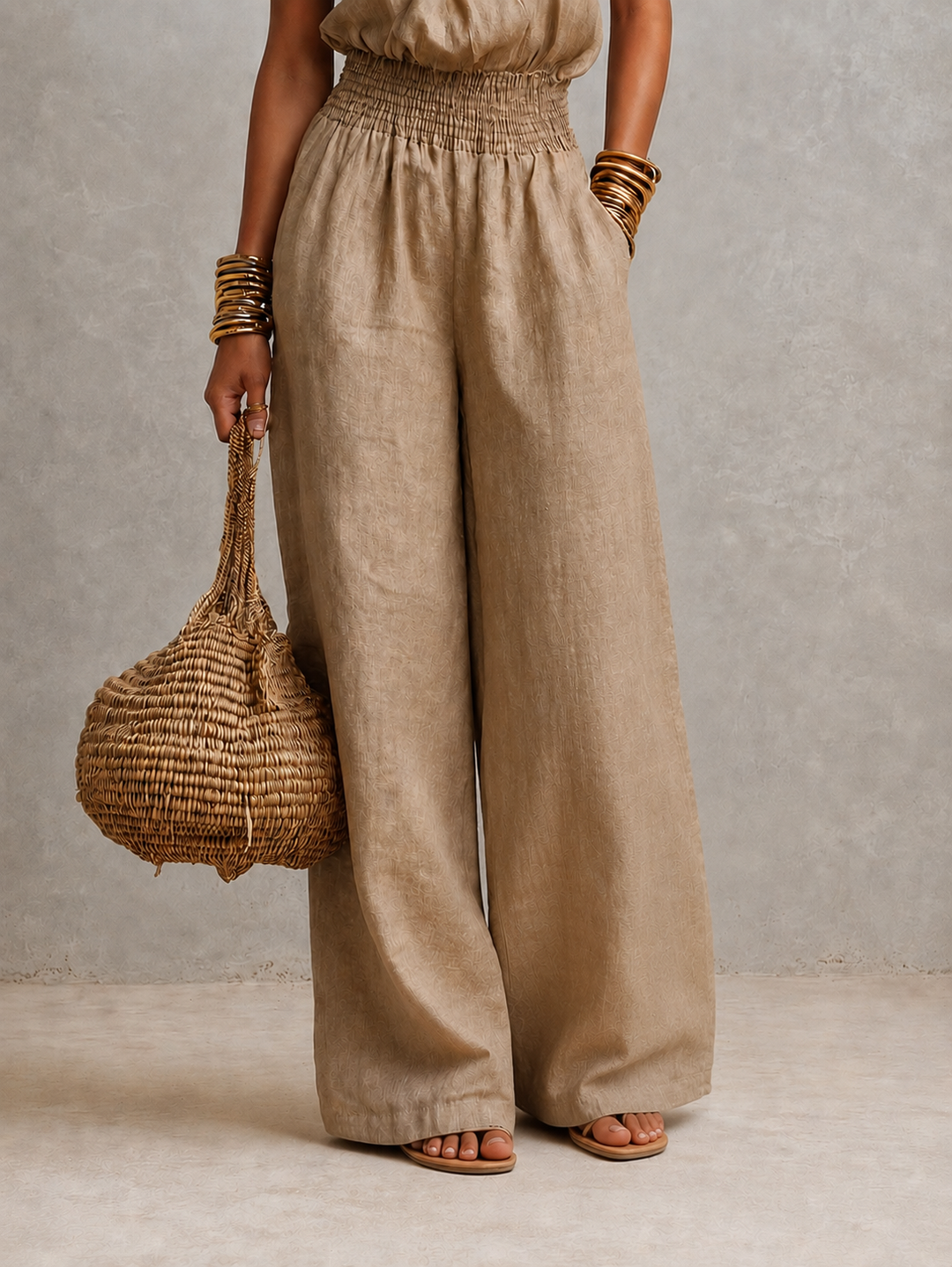 VALERIA | Halter Neck Wide-Leg Jumpsuit