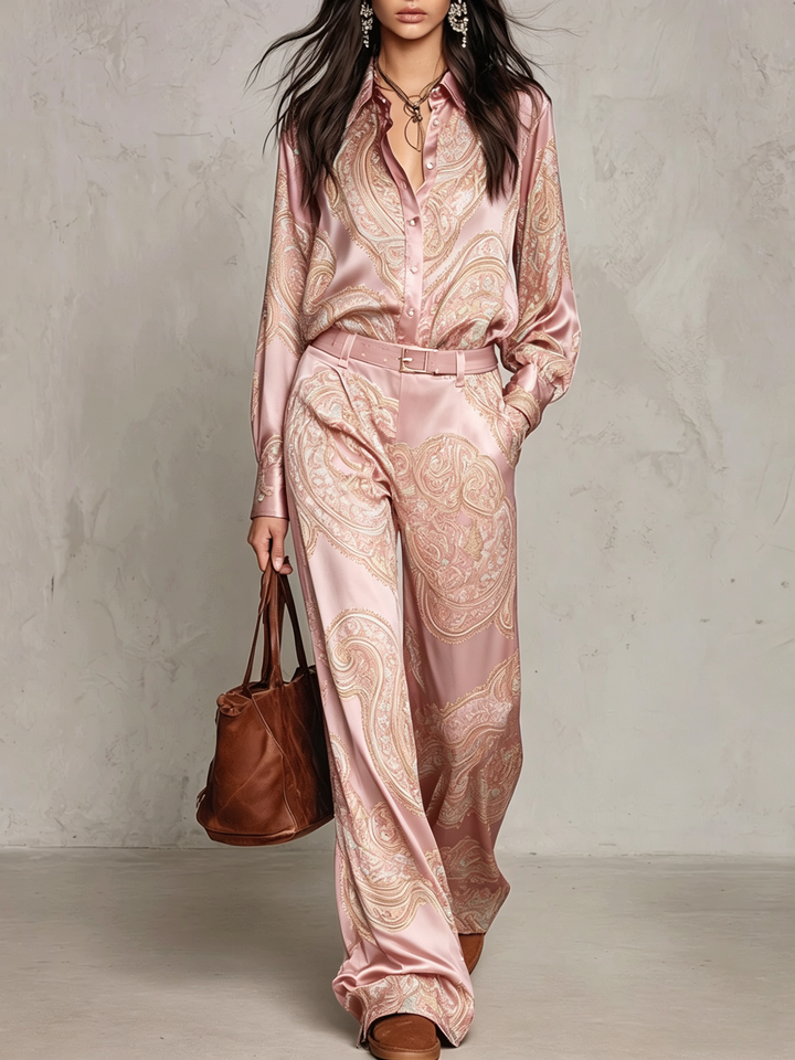 Satin 2 piece set