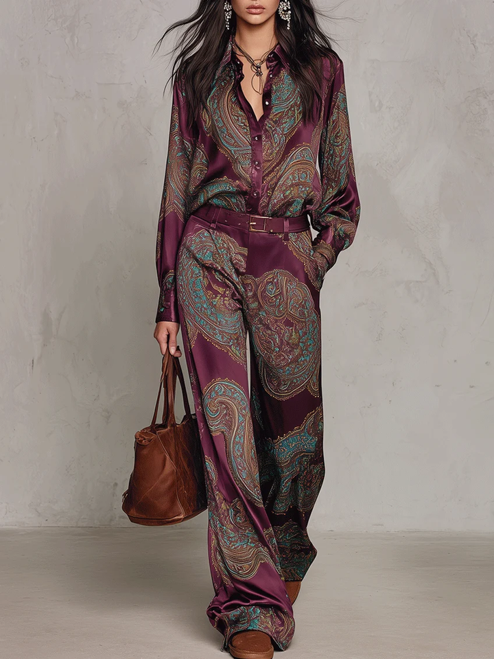 Satin 2 piece set